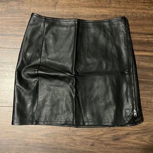 Hollister leather skirt